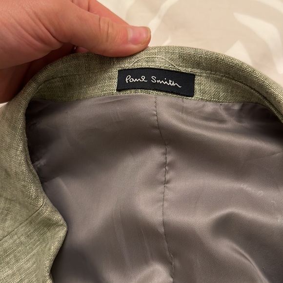 Paul Smith Jacket 48 Linen Green - Picture 3 of 4